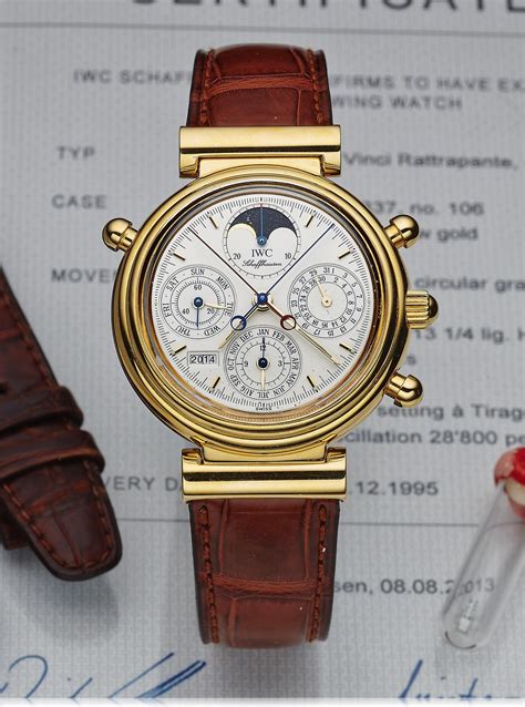 IWC Da Vinci Perpetual Rattrapante Yellow Gold English